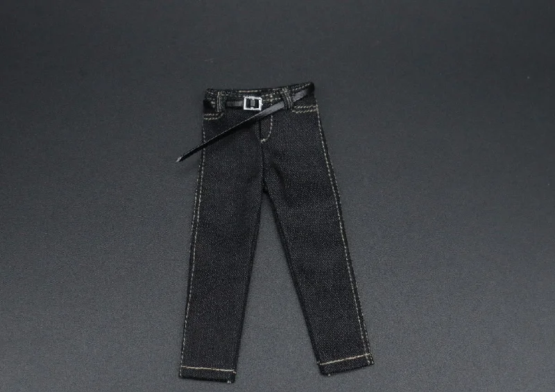 1/12 Fashion Jeans (Black) - Clothes Suitable for 6'' Inch Action Figures