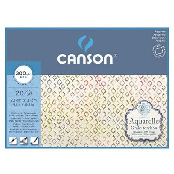 Canson Aquarelle 300gsm 20 Sheet Rough Pads