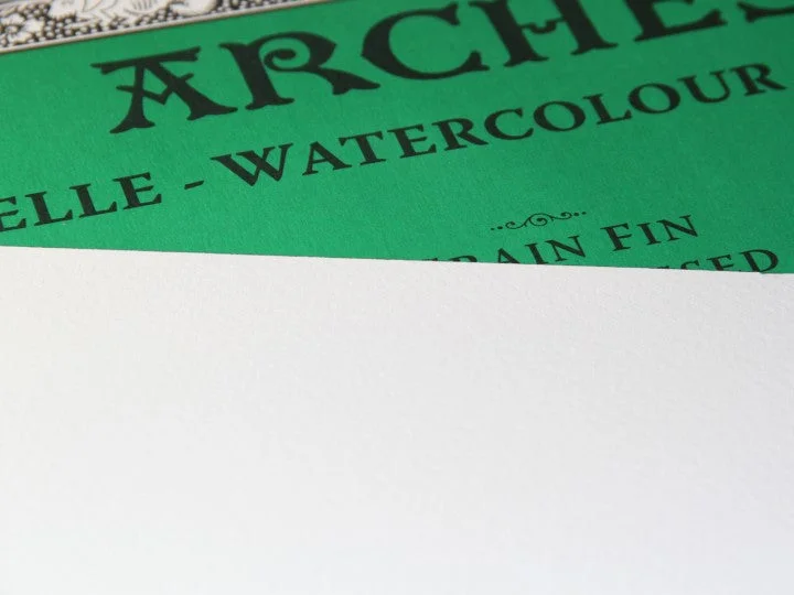 Arches Watercolour Natural White 50.8x40.6cm 300g Cold Pressed Paper Pack of 10 Sheets