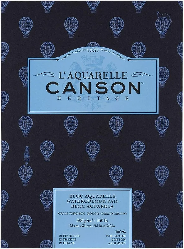 Canson Heritage 300gsm 12 Sheet Rough Pads