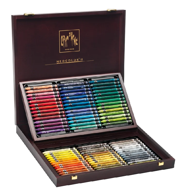 Caran D'ache Neocolor II Wooden Box Of 84