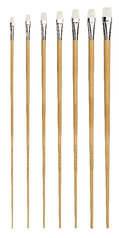 Da Vinci MAESTRO Series 7106 Hog Flat Brushes - 60cm Handle