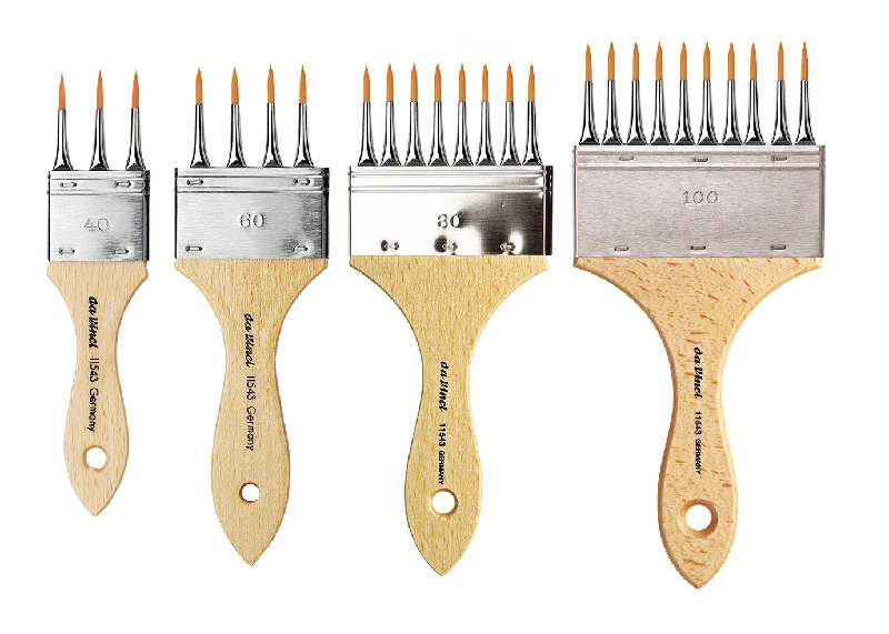 da Vinci Series 11543 Synthetic Pencil Overgrainer Brushes