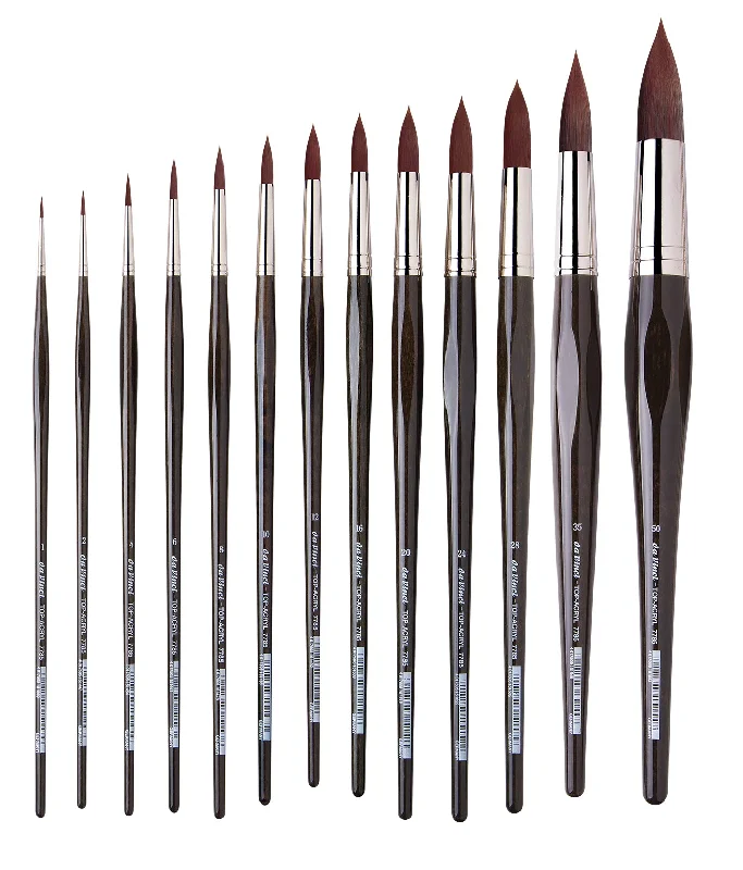 da Vinci TOP-ACRYL Series 7785 Synthetic Round Brushes