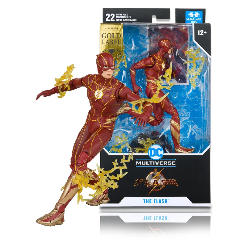 DC Multiverse The Flash Speed Force Variant (Gold Label) (The Flash Movie) 7" Inch Scale Action Figure - McFarlane Toys (McFarlane Toys Store Exclusive)