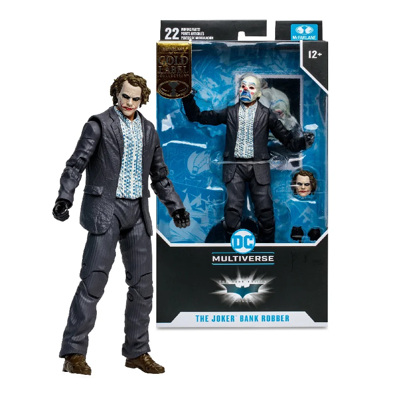 DC Multiverse The Joker (The Dark Knight) (Bank Robber Variant) (Gold Label) 7" Inch Scale Action Figure - McFarlane Toys