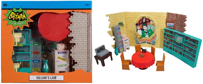 DC Retro Batman 66 - VIillain's Lair Playset 6" Inch Action Figure Playset / Diorama - McFarlane Toys *SALE!* DC Retro Batman 66 - VIillain's Lair Playset 6" Inch Action Figure Playset / Diorama - McFarlane Toys *SALE!*