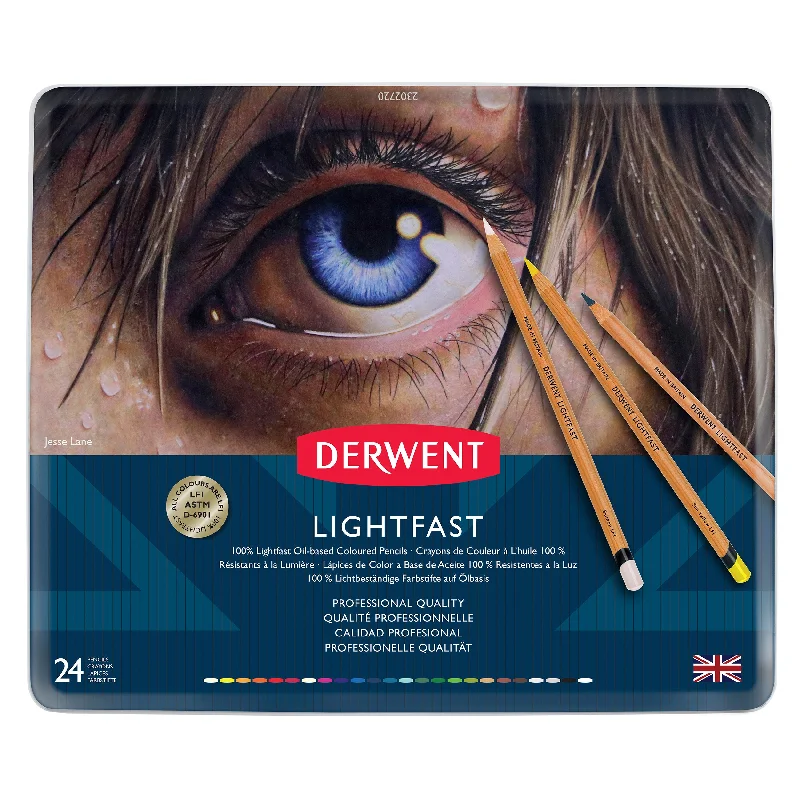 Derwent Lightfast Pencils Tin of 24