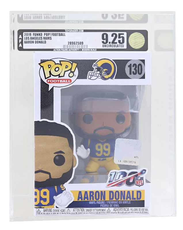 LA Rams NFL Funko POP Vinyl Figure | Aaron Donald Graded AFA 9.25