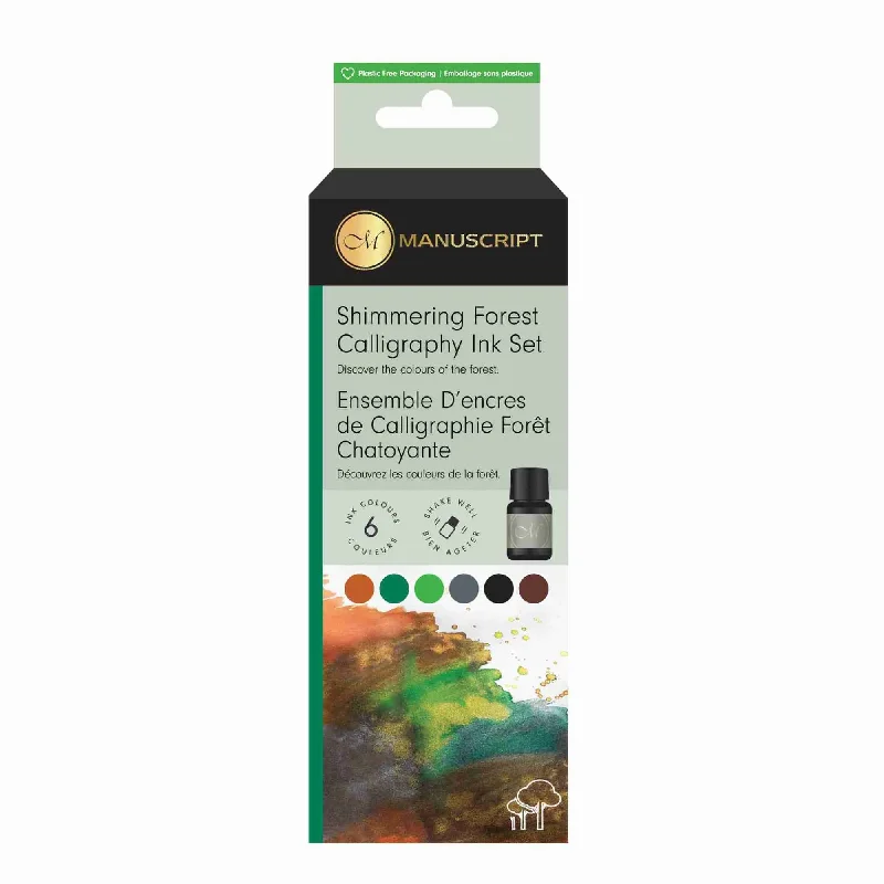 Manuscript Shimmering Forest Inks Set