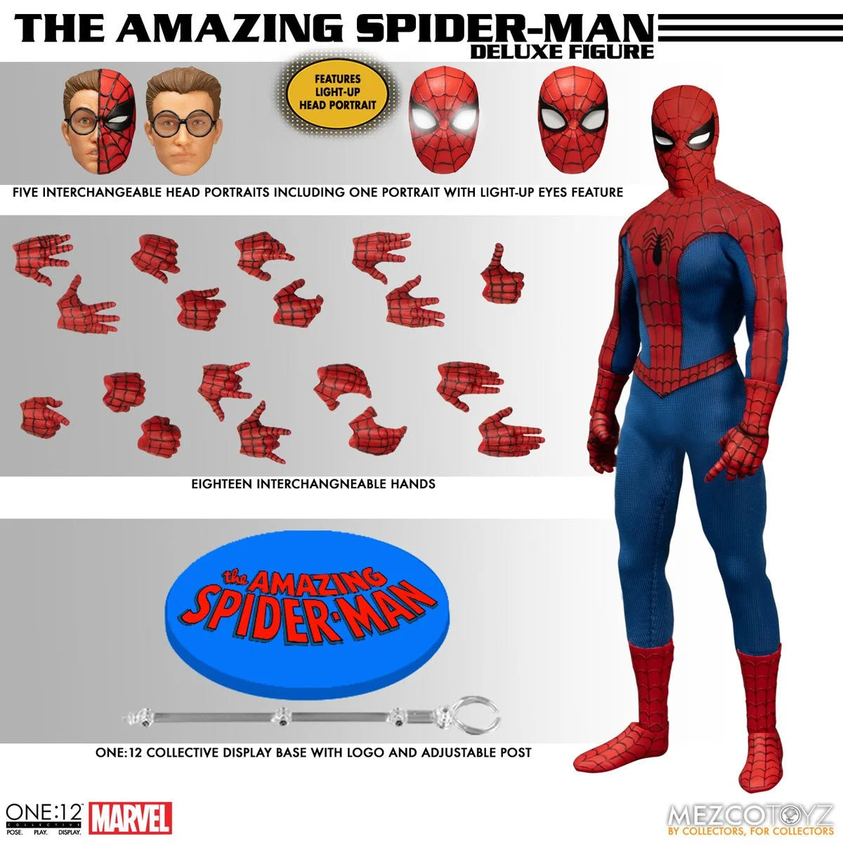 MEZCO One:12 Collective The Amazing Spider-Man - Deluxe Edition Action Figure