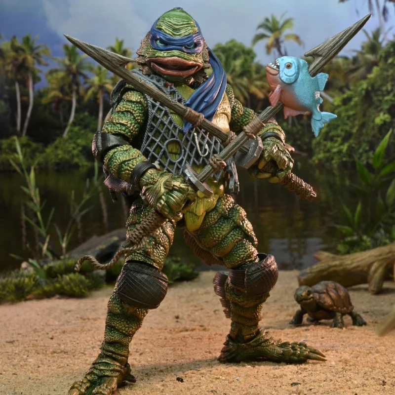 NECA Universal Monsters Teenage Mutant Ninja Turtles Leonardo as the Creature from the Black Lagoon