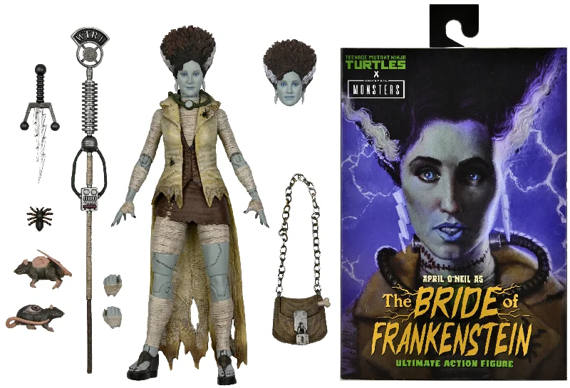 Universal Monsters x Teenage Mutant Ninja Turtles Ultimate April as The Bride 7″ Scale Action Figure - NECA