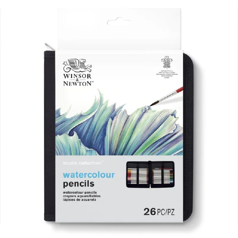Winsor & Newton Watercolour Pencils Set Of 27 in a Zip Case