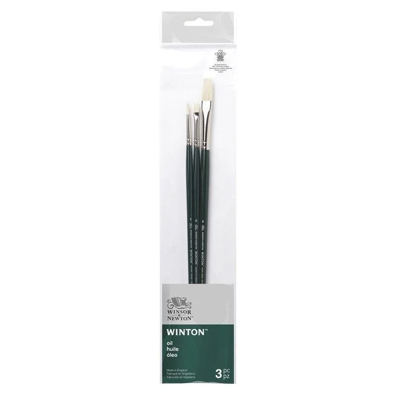 Winsor & Newton Winton Long Handle V2 Brushes Set Of 3