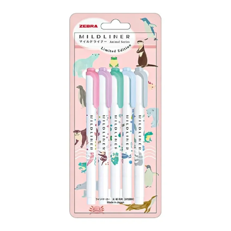 Zebra Mildliner 5 Color Set Limited Edition