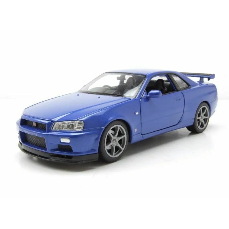 Welly – Nissan Skyline GT-R (R34) – Metallic Blue (1:24 Scale Model)