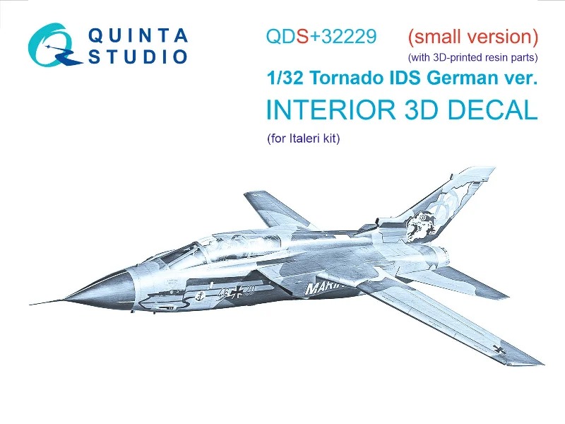 1/32 Quinta Studio Tornado IDS German 3D-Printed Panels Only Set (Italeri) (with 3D-printed resin parts) QDS+32229