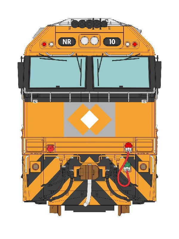 3D Wall Art NR Class NR10 National Rail Orange & Grey (1:8 Scale) LA-1