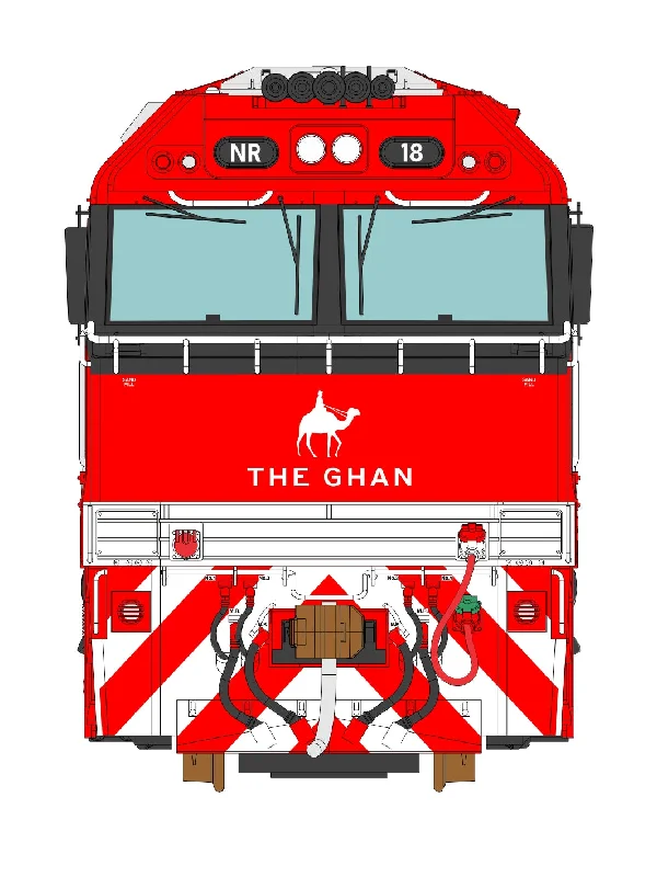 3D Wall Art NR Class NR18 The Ghan Mk3 (1:8 Scale) LA-10