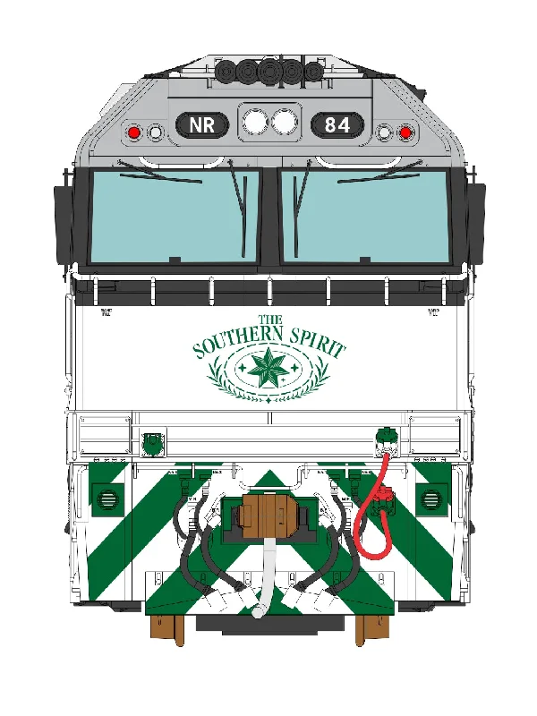 3D Wall Art NR Class NR84 Southern Spirit (1:8 Scale) LA-16