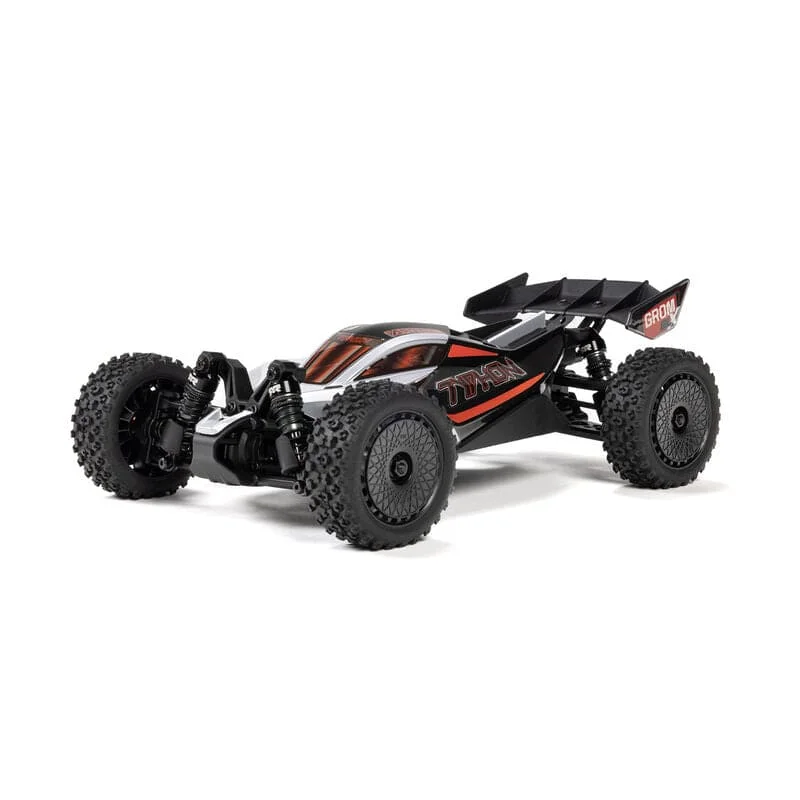 ARA2306T1 TYPHON GROM 223S BLX Brushless 4X4 Small Scale Buggy RTR, Silver