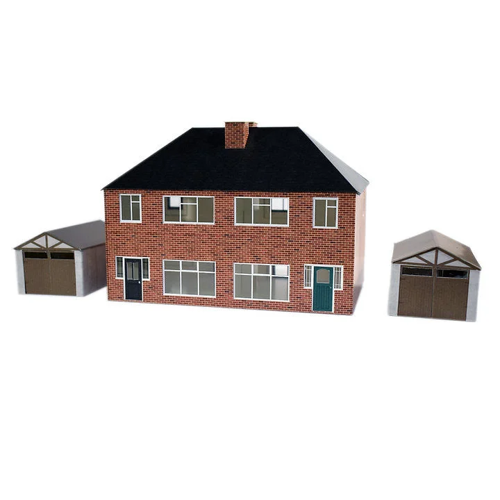 ATD Models ATD001 OO Gauge 1930s Semi Detached House Card Kit