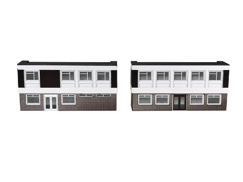 ATD Models ATD12021 N Gauge Low Relief 1970s Office Block Card Kit