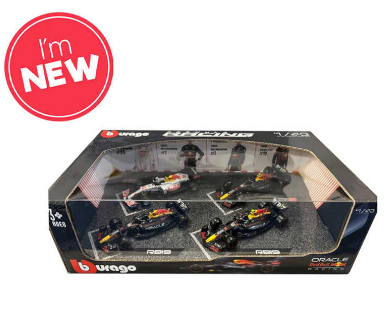 Bburago F1 Red Bull Racing Verstappen Champion Set of 4 models 1/43 Model Car