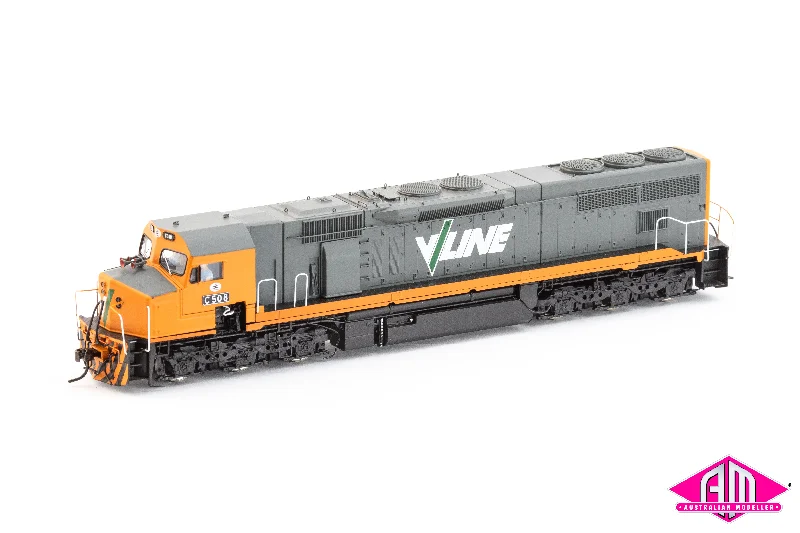 C Class Locomotive, C508 V/Line - Orange & Grey with Radio Equipped Stickers (C-10) HO Scale