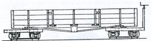 Dundas Models DM30 OO-9 Gauge WW1 Dept Mod Class E Drop Door Bogie Open Wagon Kit