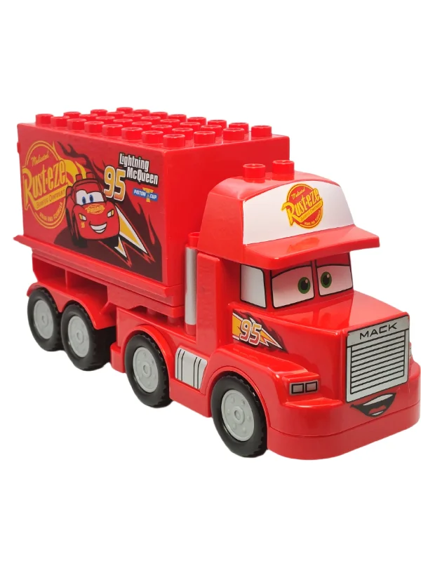 Duplo Mack - Short Cab and Trailer, crs020 (Missing Trailer Door)