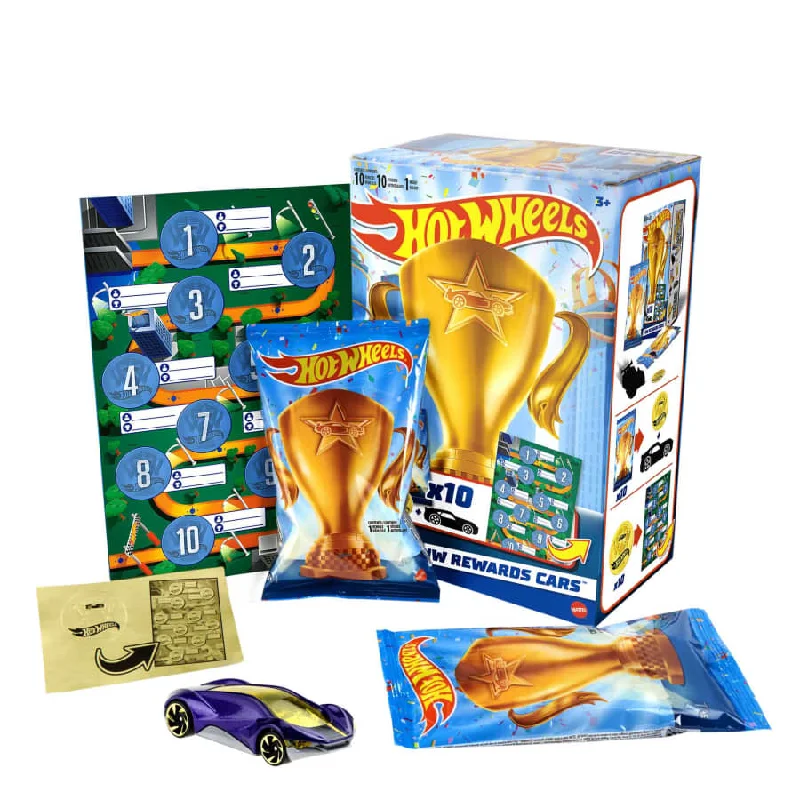 Hot Wheels - Rewards Cars Themed 10-Pack (Styles Vary) HGJ94
