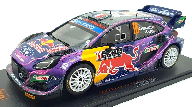 IXO Models 1/18 Scale 18RMC111 Ford Puma Rally #16 RMC 2022 Fourmaux