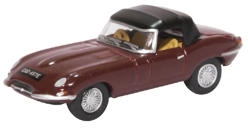 Oxford Diecast Jaguar E Type Soft Top Imperial Maroon