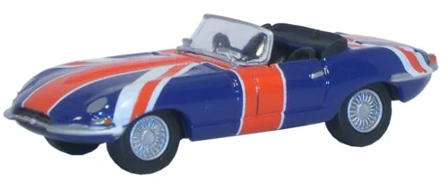 Oxford Diecast Jaguar E Type Union Jack - 1:76 Scale