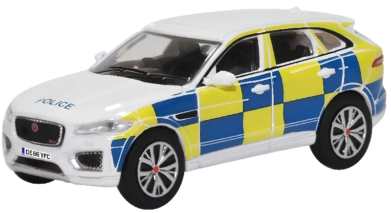 Oxford Diecast Jaguar F Pace Police 1:76 Scale