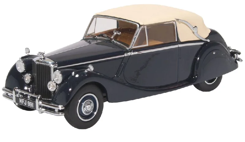 Oxford Diecast Jaguar MKV Closed Dark Blue/tan
