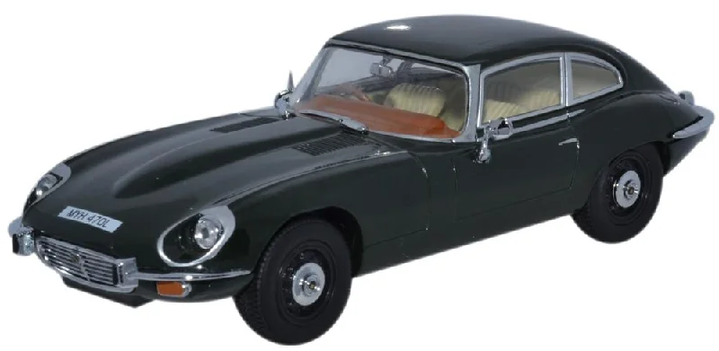Oxford Diecast Jaguar V12 E Type Coupe British Racing Green - 1:43 Scale
