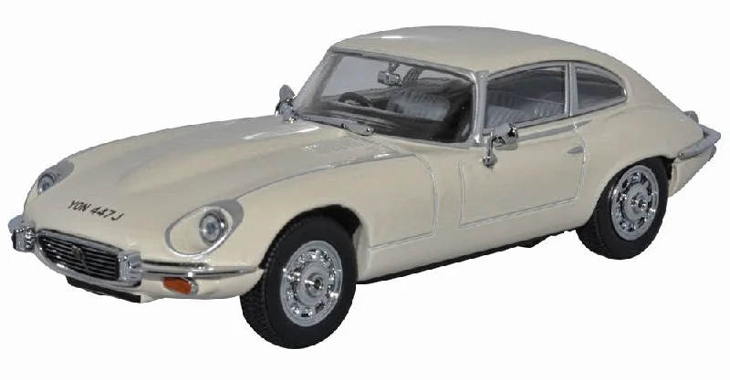 Oxford Diecast Jaguar V12 E Type Coupe Old English White