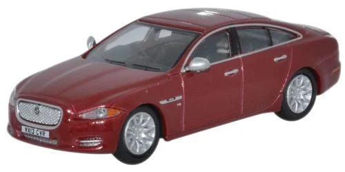 Oxford Diecast Jaguar XJ Saloon Carnelian Red - 1:76 Scale