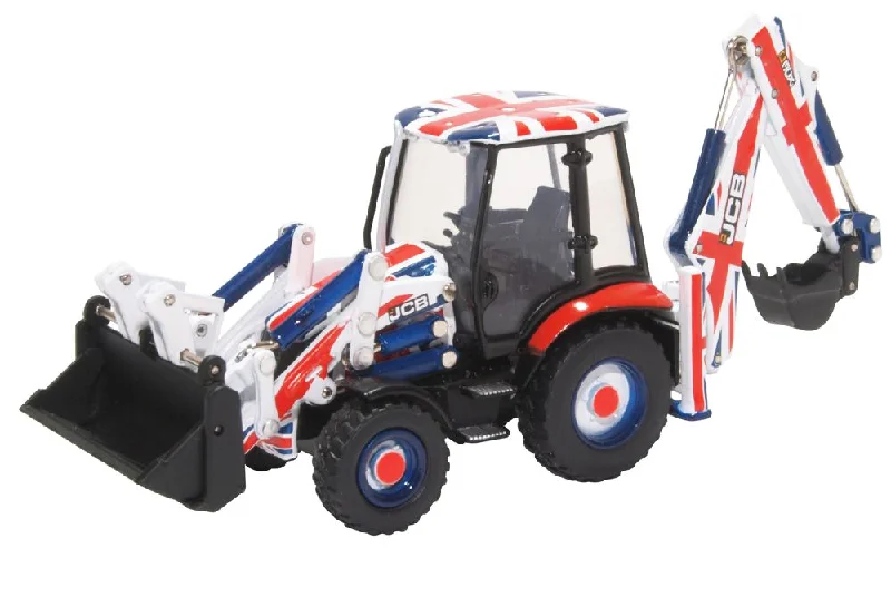 Oxford Diecast JCB 3CX Eco Backhoe Loader Union Jack Livery