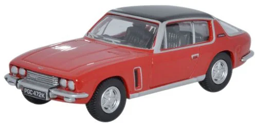 Oxford Diecast Jensen Interceptor Flag Red - 1:76 Scale