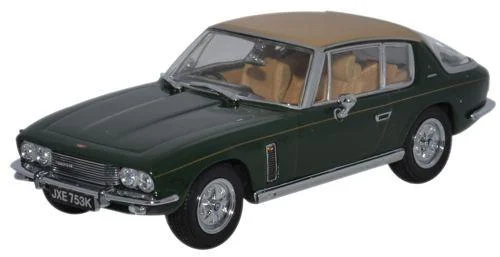 Oxford Diecast Jensen Interceptor MkIII Oakland Green/Tan - 1:43 Scale