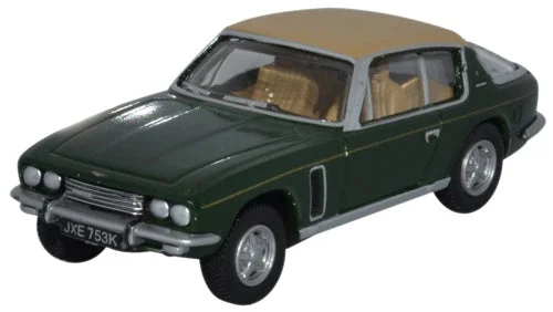 Oxford Diecast Jensen Interceptor Oakland Green and Tan