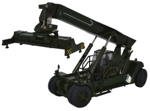 Oxford Diecast Konecranes Reach Stacker NATO Green - 1:76 Scale