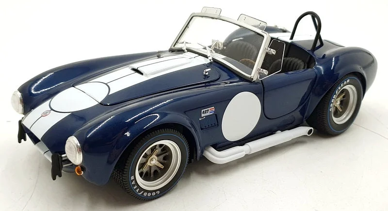 Kyosho 1/18 Scale Diecast 08048DBL - Shelby Cobra 427 S/C - Dark Blue/White