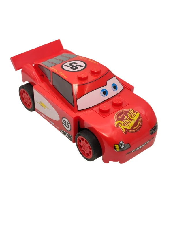 Lightning McQueen - Rust-eze Hood and Dark Bluish Gray 1 x 4 Plates, crs074