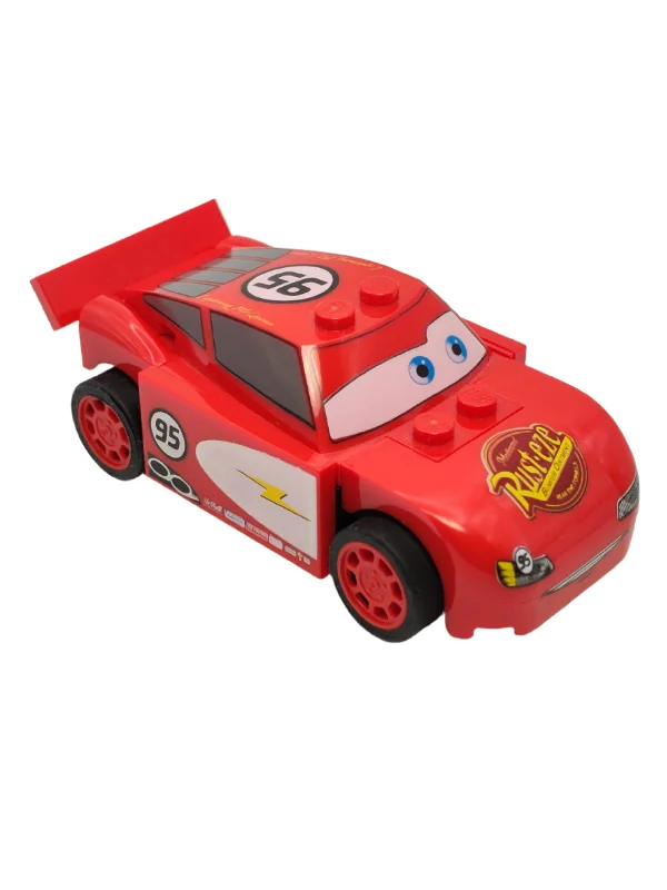 Lightning McQueen - Rust-eze Hood with Light Bluish Gray Plates, crs065