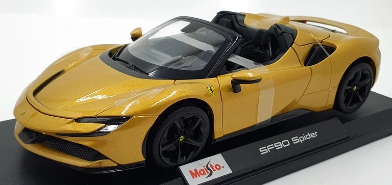 Maisto 1/18 Scale Diecast 46629 - Ferrari SF90 Spider - Gold